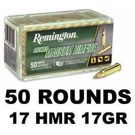 REMINGTON 20023 047700495804 17 HMR 17GR JHP MAGNUM RIMFIRE 50 RD